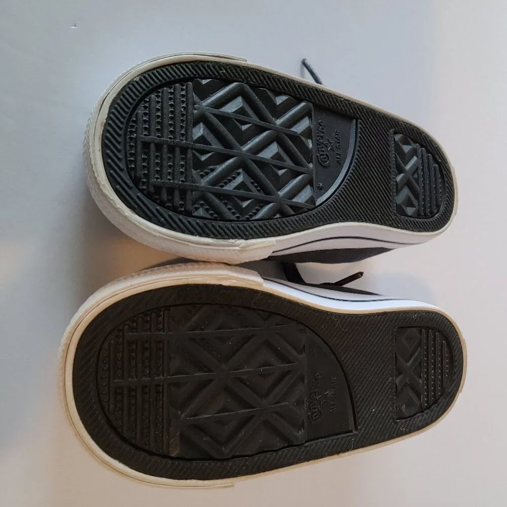 CONVERSE ALL STAR DARK BLUE CASUAL LACE UP SNEAKERS/ ELASTIC SHOELACES SZ 6